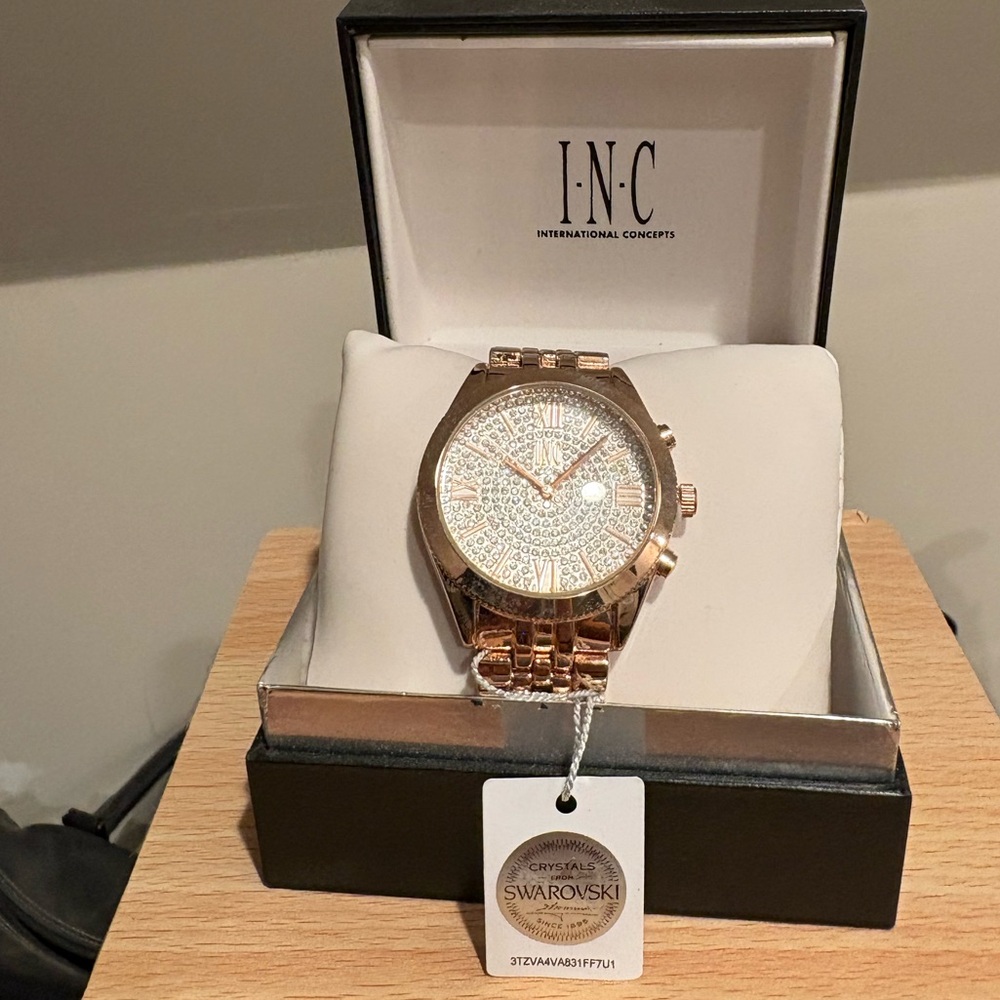 INC International Concepts Rose Gold Women's Watch